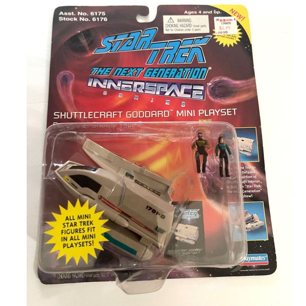 Star Trek Innerspace Series Shuttlecraft Goodard Mini Playset Playmates 90s Y2K